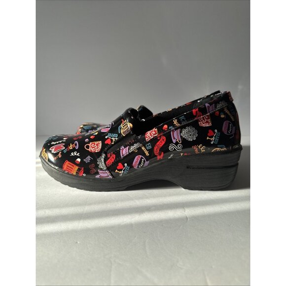 Women’s Easy Works Round Clogs Size 11 M Black Multicolor Mule Street - Picture 8 of 16